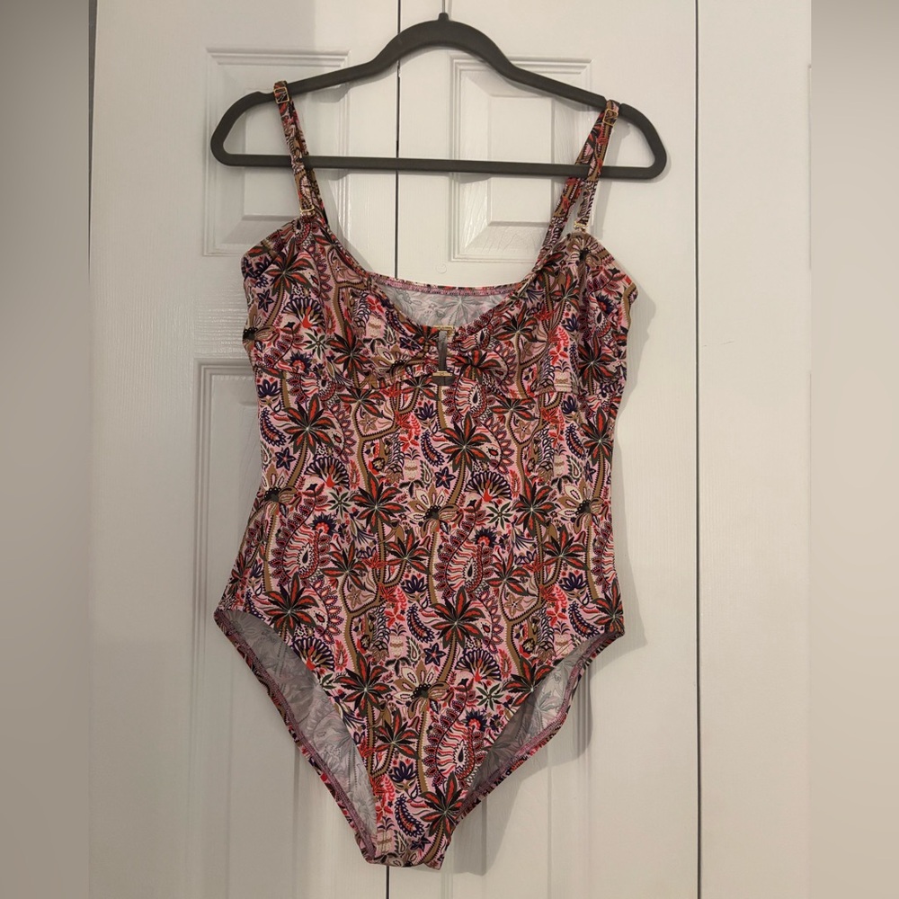 Tory Burch one piece swimsuit-removable straps